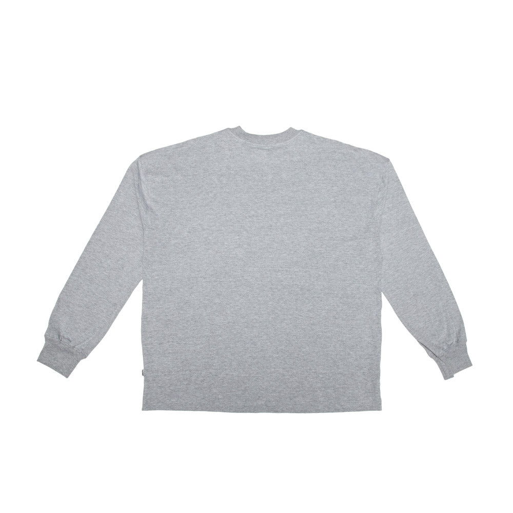 Long Sleeve Graphic T-Shirt - Grey Melange