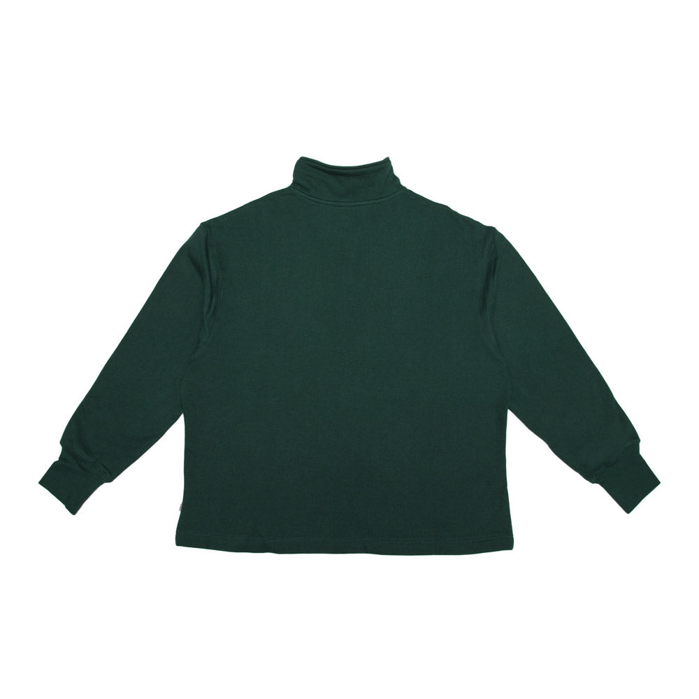 Quarter Zip Sweat Top - Pine Green