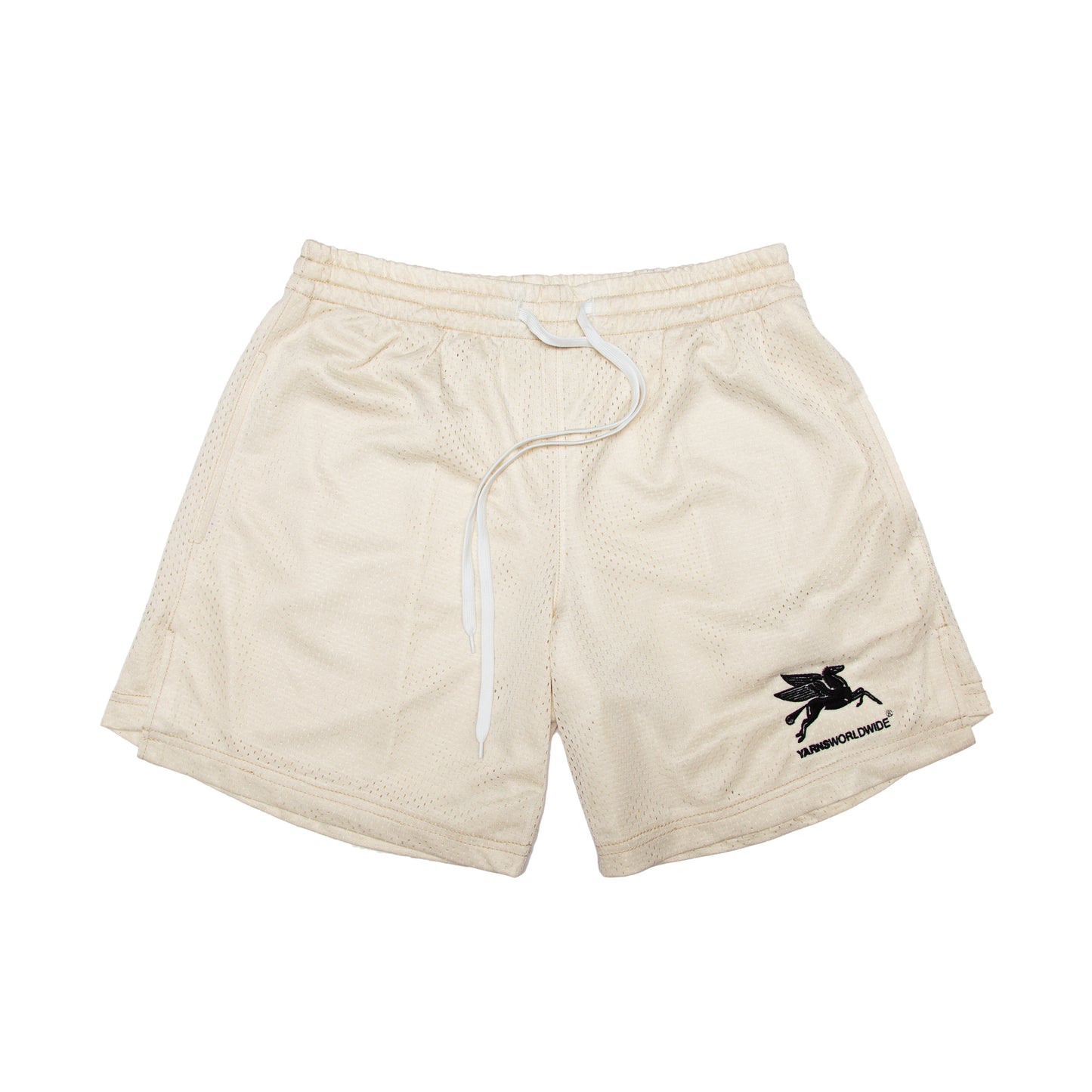 Mesh Lounge Shorts - Milk