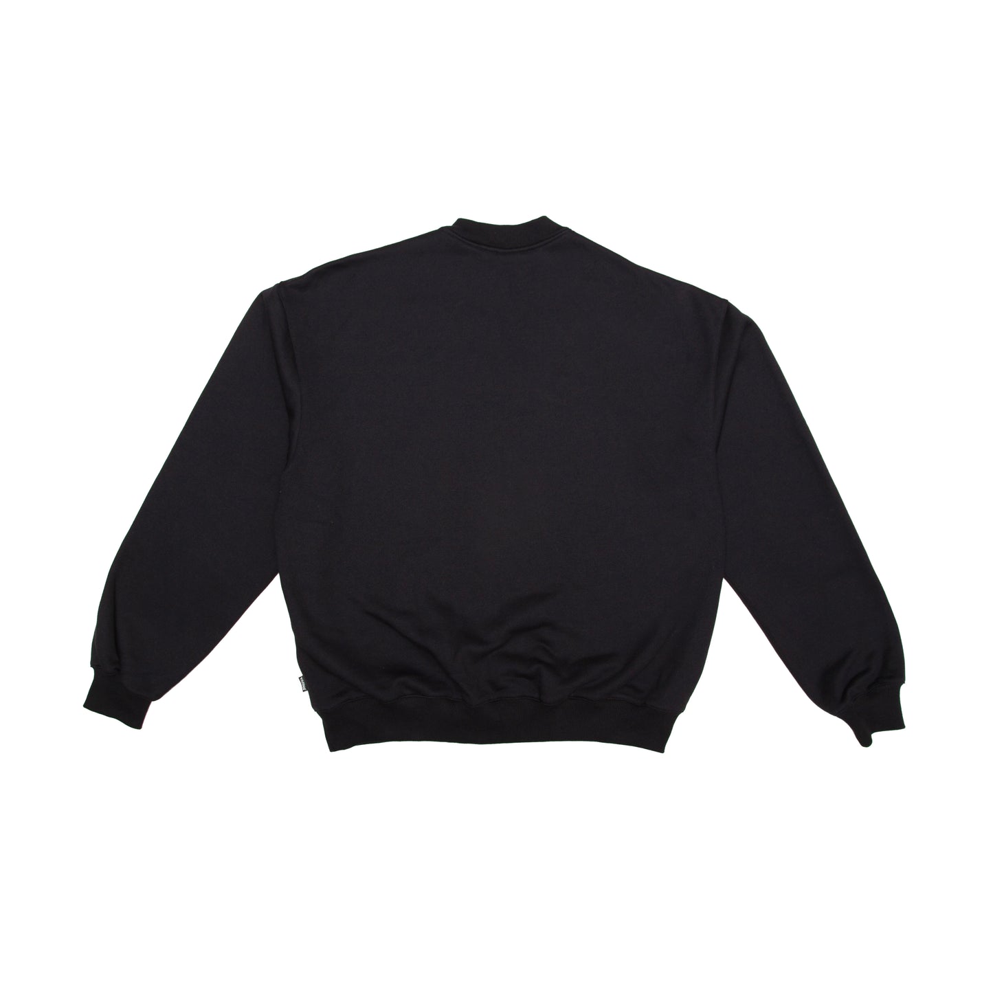 YARNS 3D CREW SWEAT TOP BLACK