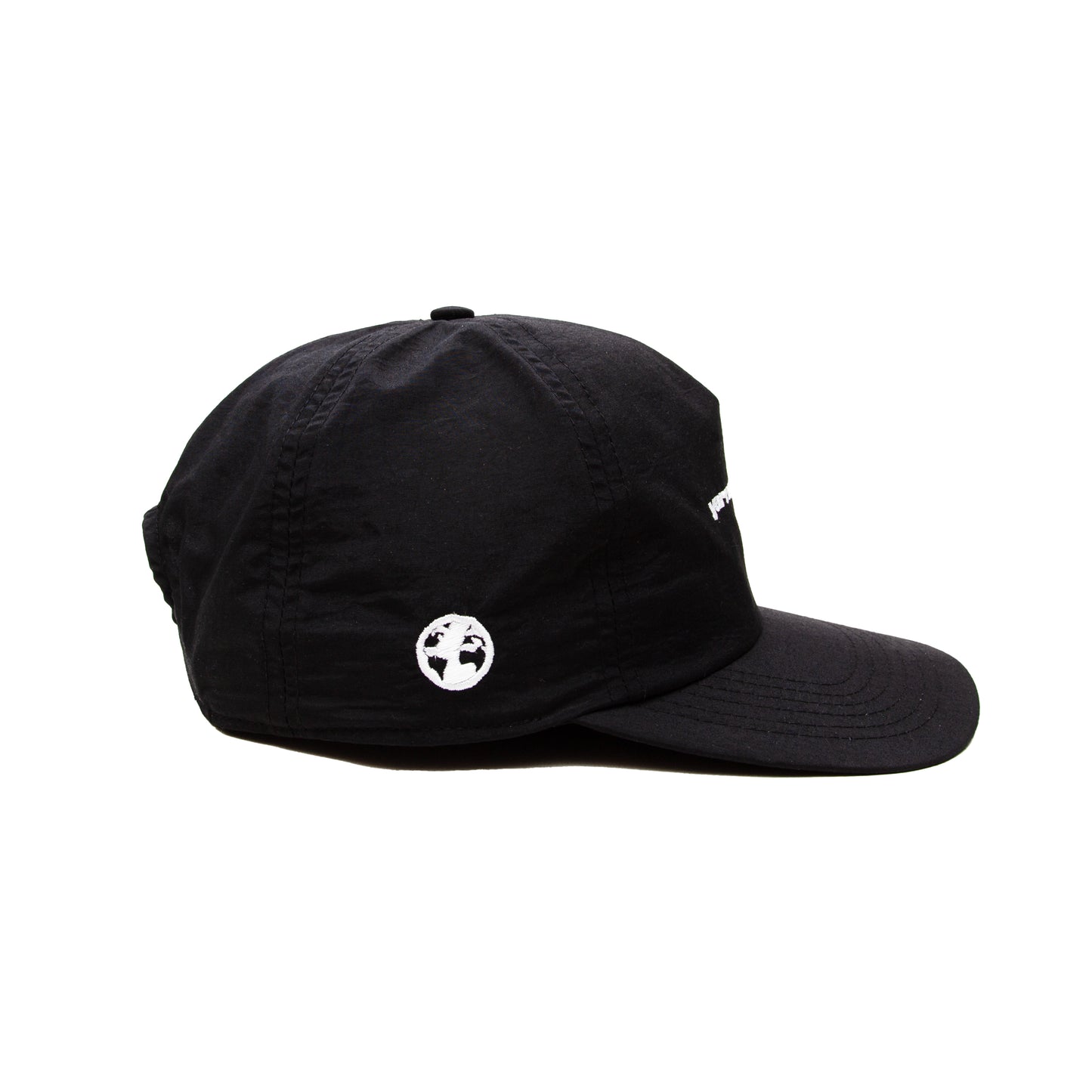 5 Panel Peak Cap - Black