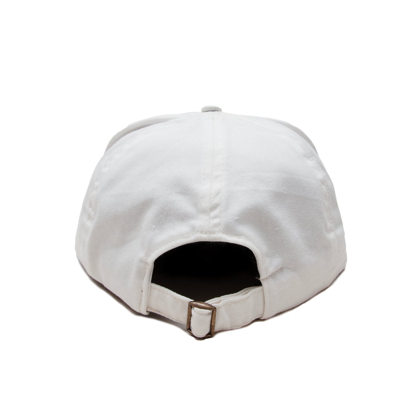 5 Panel Cotton Peak Cap - White