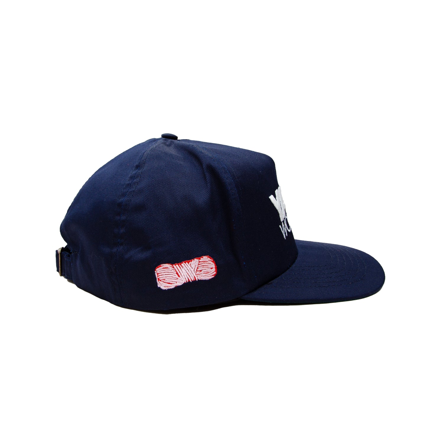 5 Panel Cotton Peak Cap - Navy