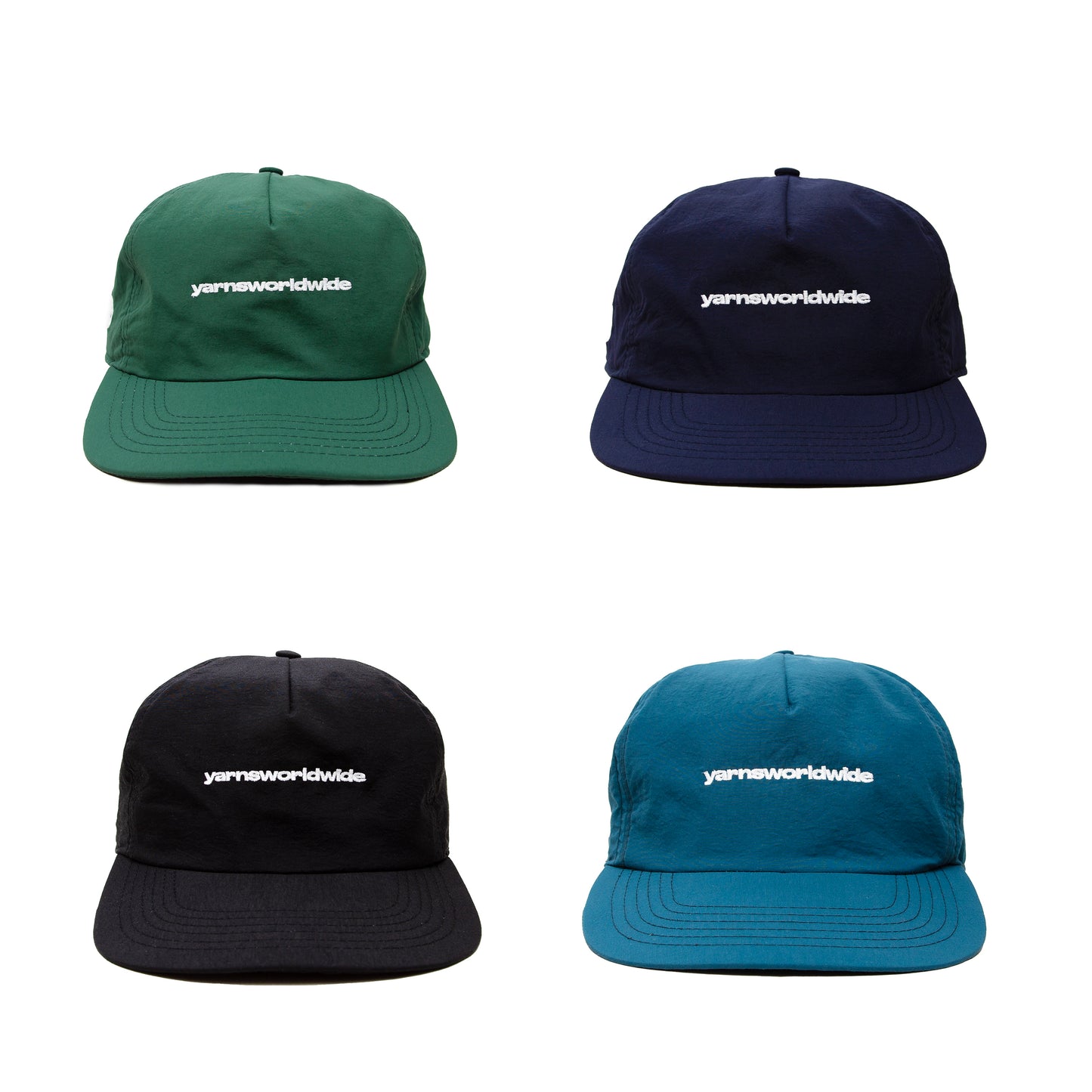 5 Panel Peak Cap - Black